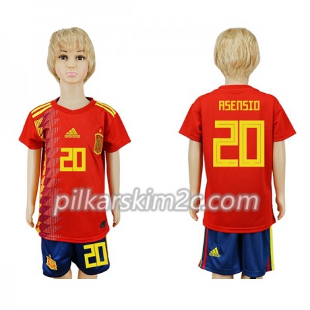 Koszulka Hiszpania Asensio 20 Dziecięca Główna Mistrzostwa Świata 2018 - Koszulki Piłkarskie